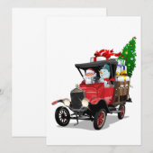 Cartoon Weihnachtswagen (Vorne/Hinten)