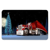 Cartoon Weihnachtswagen Magnet (Horizontal)