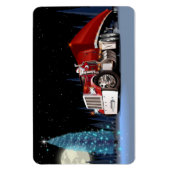 Cartoon Weihnachtswagen Magnet (Vertikal)