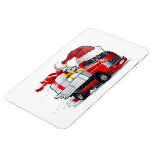 Cartoon Weihnachtswagen Magnet