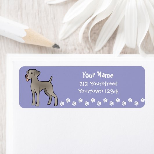 Cartoon Weimaraner (Insitu)