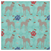 Cartoon Weimaraner Stoff (Muster)