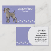 Cartoon Weimaraner Visitenkarte (Vorne/Hinten)