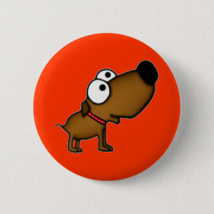 Cartoon-Welpe Button