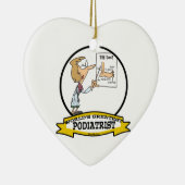 CARTOON weltbest PODIATRISTFRAUEN Keramikornament (Rechts)