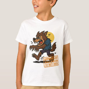 Cartoon Werewolf - von Halloween genehmigt T-Shirt