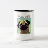 Cartoon Wertvoll und Niedlicher Mops Tasse Portrai (Mittel)