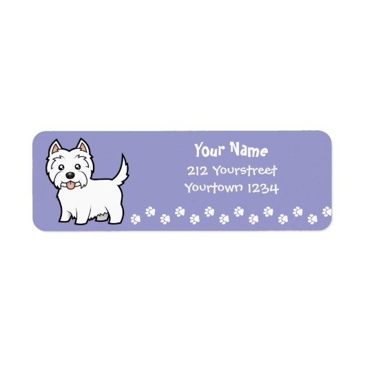 Cartoon West Highland White Terrier (Vorne)