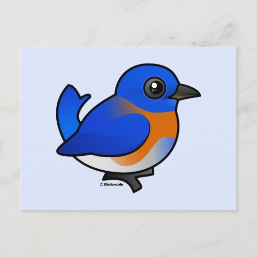 Cartoon Western Bluebird Postkarte (Vorderseite)