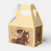 Cartoon Western Ride Tall Cowboy Geschenkschachtel (Vorderseite)