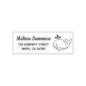 Cartoon Whale-Adresse Permastempel (Design)