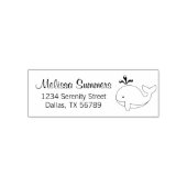 Cartoon Whale-Adresse Permastempel (Design)