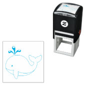 Cartoon Whale Permastempel (Beispiel)