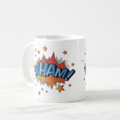 Cartoon Wham Platsch Kaffeetasse (Vorderseite Links)