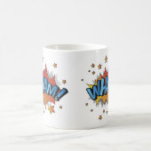 Cartoon Wham Platsch Kaffeetasse (Mittel)