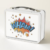 Cartoon Wham Platsch Metall Brotdose (Rückseite)