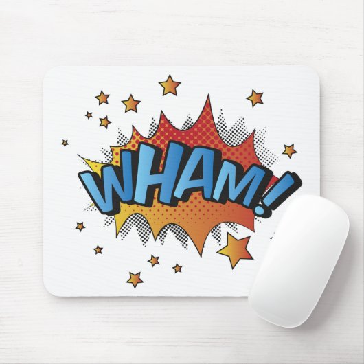 Cartoon Wham Platsch Mousepad (Mit Mouse)