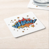 Cartoon Wham Platsch Rechteckiger Pappuntersetzer (angewinkelt)