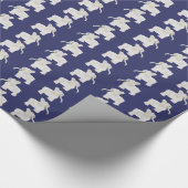 Cartoon White Elephant Geschenkbörse Geschenkpapier (Ecke)