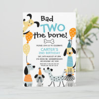 Cartoon wie Bad Two der Knochen Hund 2. Geburtstag