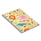 Cartoon Wild Pattern Spiral Foto Notebook Notizblock (Rechte Seite)