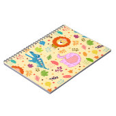 Cartoon Wild Pattern Spiral Foto Notebook Notizblock (Linke Seite)