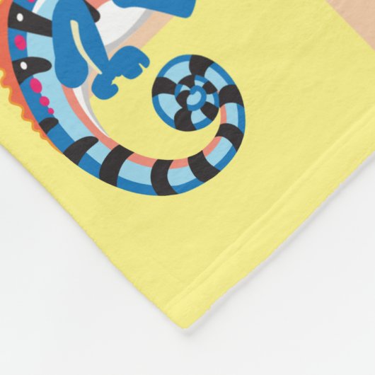 Cartoon Wildtiere für kleine Kinder Fleecedecke (Ecke)