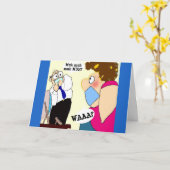 Cartoon Willkommen zurück zur Arbeit Funny Co-Work Karte (Gelbe Blume)