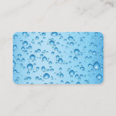 Cartoon Window Squeegee Cleaning Service Typ Visitenkarte (Rückseite)