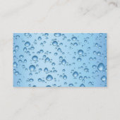 Cartoon Window Squeegee Cleaning Service Typ Visitenkarte (Rückseite)