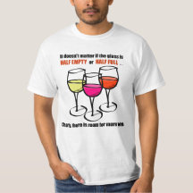 Cartoon Wine Glasses Glass Halb leere Spaß Wein