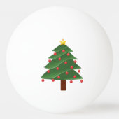 Cartoon Winter Weihnachtsbaum mit Ornamenten Tischtennisball (Vorderseite)