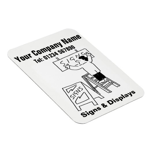 Cartoon wird angezeigt. Werbeaktion Magnet (Rechte Seite)