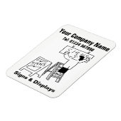 Cartoon wird angezeigt. Werbeaktion Magnet (Linke Seite)