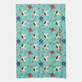 Cartoon Wire Fox Terrier Handtuch (Vertikal)