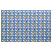 Cartoon Wire Fox Terrier Stoff (Yard (91,4 cm))