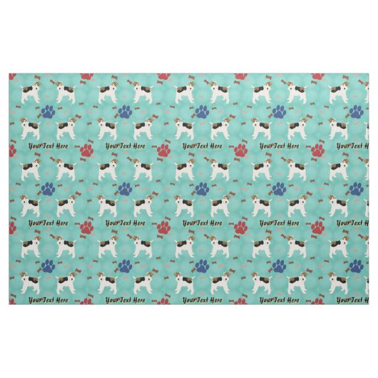Cartoon Wire Fox Terrier Stoff (Fat Quarter (45,7 x 55,9 cm))