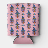 Cartoon Wizard Owl Muster Dosenkühler (Vorderseite)