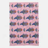 Cartoon Wizard Owl Muster Geschirrtuch (Vertikal)