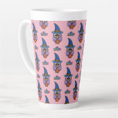 Cartoon Wizard Owl Muster Milchtasse (Linke Ecke)