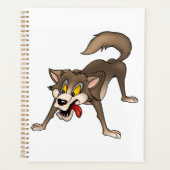 Cartoon Wolf mit Goofy Expression Planer (Vorderseite)