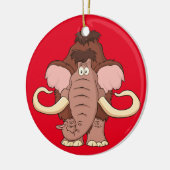 Cartoon-wolliges Mammut Keramik Ornament (Links)