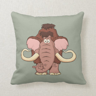 Cartoon-wolliges Mammut Kissen