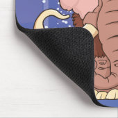 Cartoon-wolliges Mammut Mousepad (Ecke)