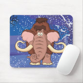 Cartoon-wolliges Mammut Mousepad (Mit Mouse)
