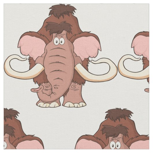 Cartoon-wolliges Mammut Stoff (Nahaufnahme)