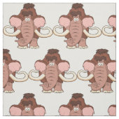 Cartoon-wolliges Mammut Stoff (Muster)
