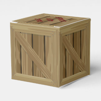 Cartoon Wood Crate Geschenkschachtel
