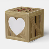 Cartoon Wood Crate Geschenkschachtel (Vorderseite)