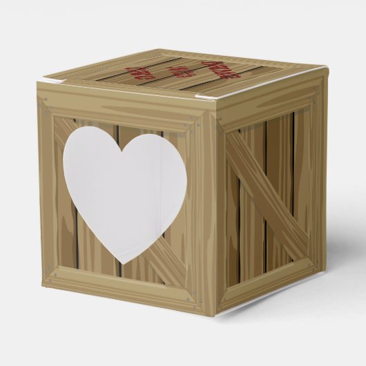 Cartoon Wood Crate Geschenkschachtel (Vorderseite)